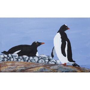 THE WAITING III - original acrylic painting on canvas